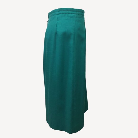 Vintage Fairfax & Kent Women Suit Set Skirt Jacket Teal Blue Work Office Size 18 - Picture 9 of 16